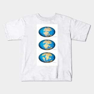 Pangea break-up, global maps (C018/0292) Kids T-Shirt